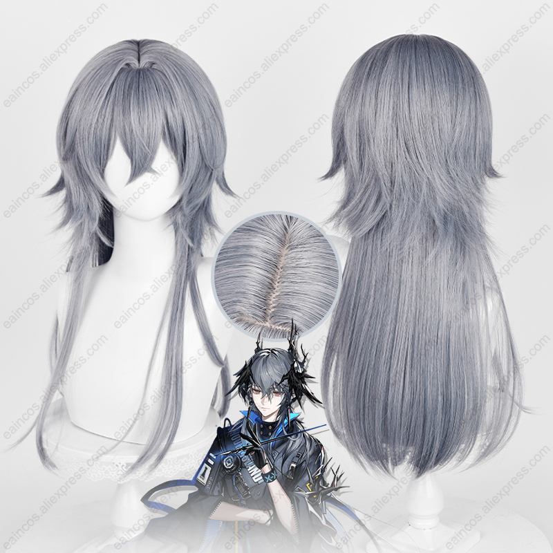 Anime Cosplay Blue Hair - Parrucca cosplay Arknights Logos Parrucche lunghe
