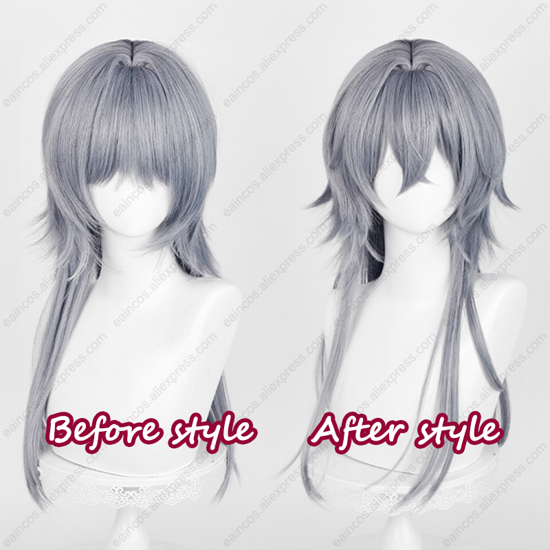 Parrucca cosplay Arknights Log - Anime Cosplay Blue Hair recensione e prezzo